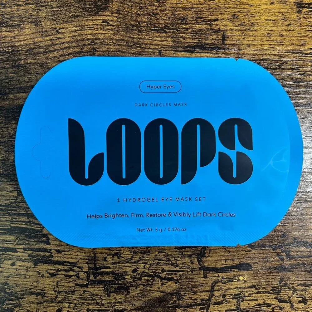 Loops Bright Eyes Revival Set 3 Pack Eye Masks Hydrating Dark Circle Treatment
